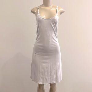 Johnny Was Cotton Modal Cami Slip Dress 41" Light Grey Small